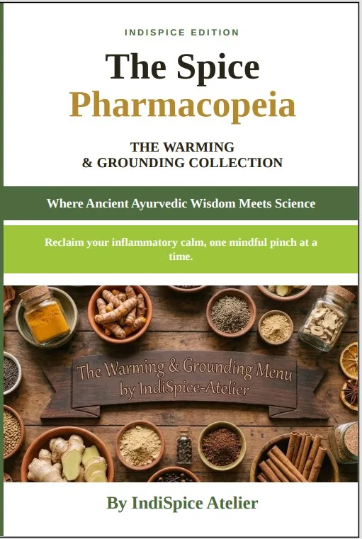 Cover of The Spice Pharmacopeia Volume I: The Warming & Grounding Collection by IndiSpice Atelier